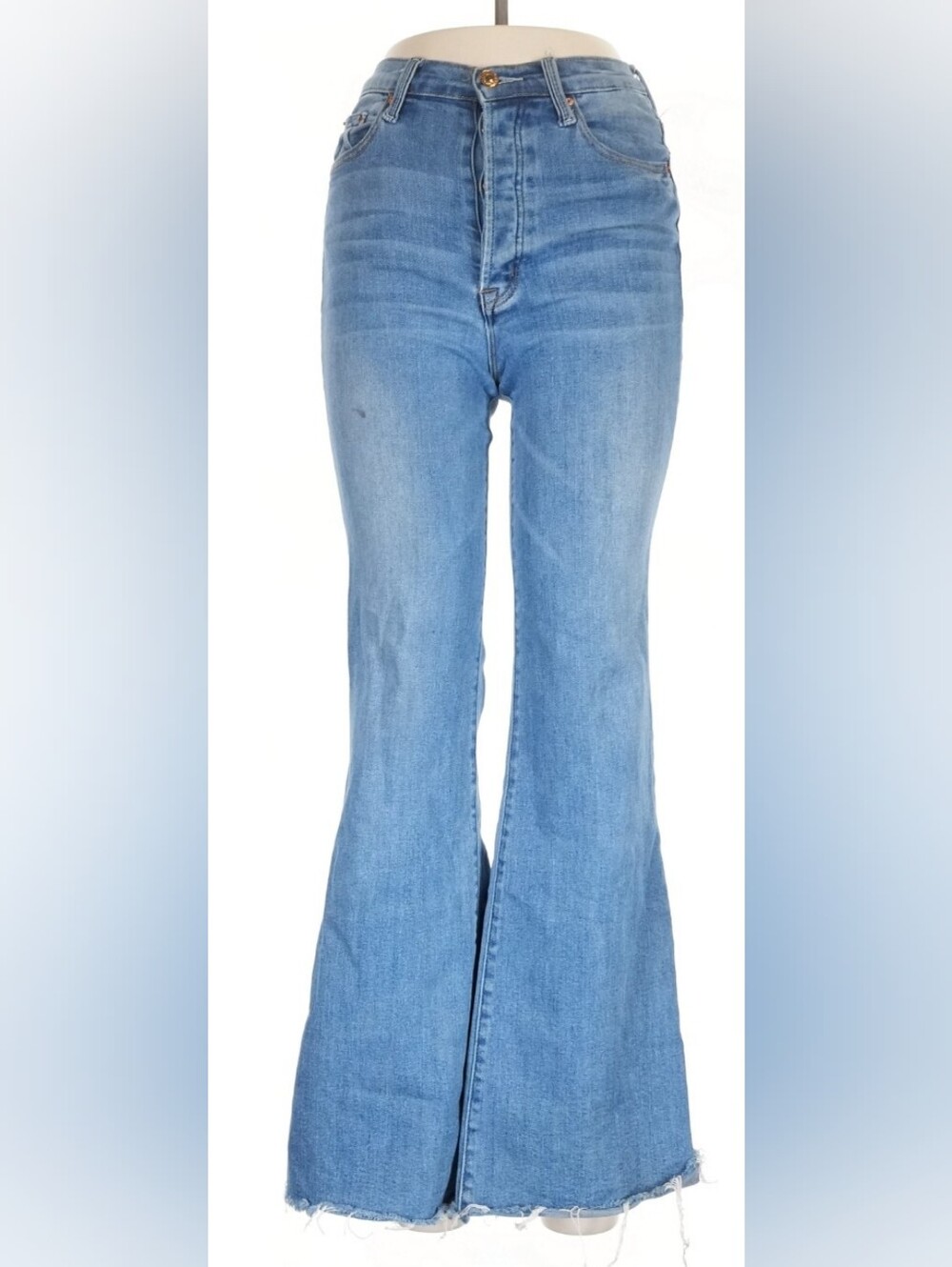 High-Rise Light Blue Flared Jeans